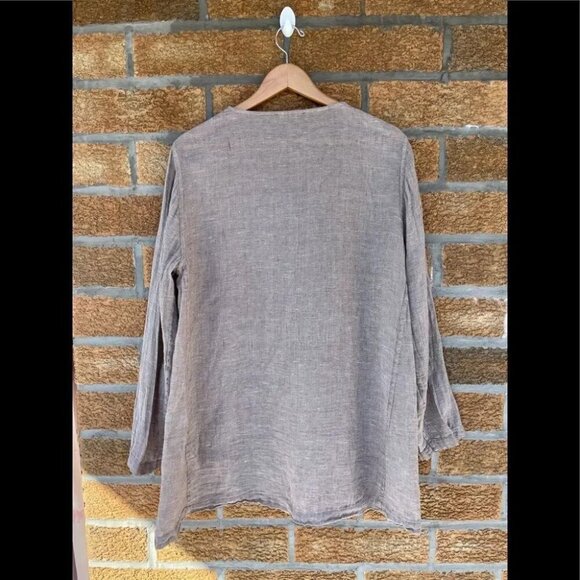 Flax button down shirt medium - Picture 8 of 8